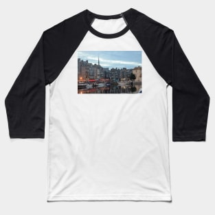 A View of Honfleur, France Baseball T-Shirt